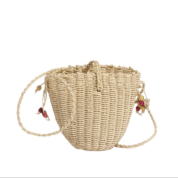 straw wicker crossbody bag - Picture 3 of 3